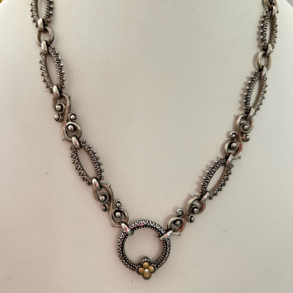 Barbara Bixby 18k Gold Sterling Silver Necklace, excellent condition - Picture 1 of 7
